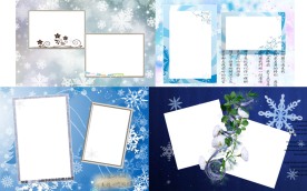 唯美相框模板 清雪飞扬