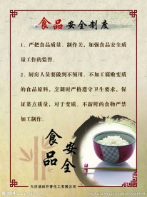 食品安全展板