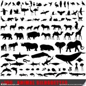 动物剪影