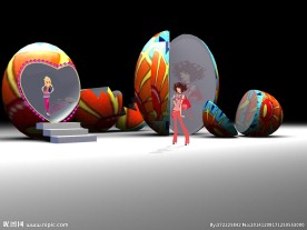 鸡蛋堆头  通道