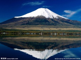 美丽雪山湖泊图片