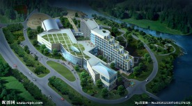 度假山庄鸟瞰图