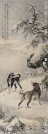 双犬图