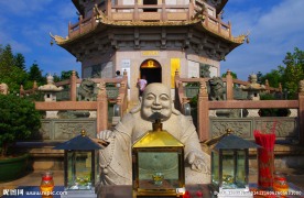 千佛宝塔佛朝东方