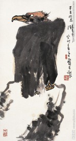 灵鹫盘石图