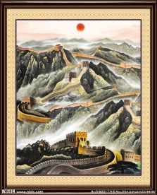 风景画长城