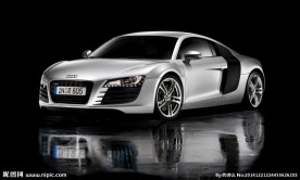 银色奥迪R8超跑