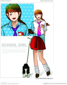 校园女孩图片