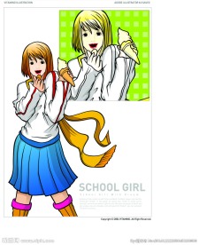 校园女孩图片