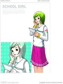 校园女孩图片