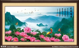 花鸟图装饰风景画