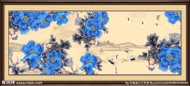 牡丹装饰画
