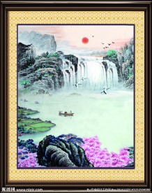 国画风景装饰