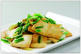 小香葱煎豆腐