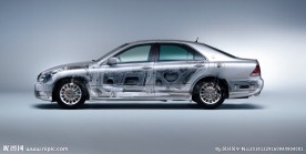 汽车 轿车 透视图