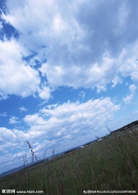 蓝天白云风景图片