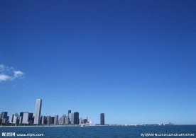 城市大海风光图片