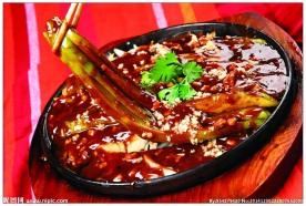 铁板酱香茄子元