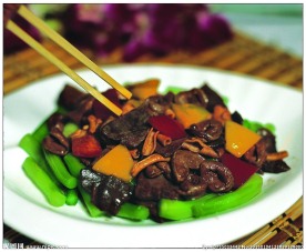 菜远生炒鸭杂