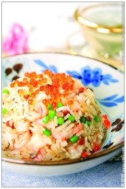 青菜鱼籽饭