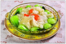 菜胆扒鱼肚