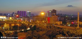 城市夜景夜间交通