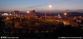 城市夜景夜间交通