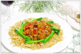 卤肉茄子煎伊面
