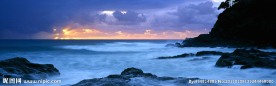 夕阳大海