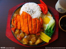 咖喱铁板猪扒饭