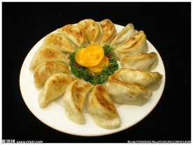 鸡汁锅贴