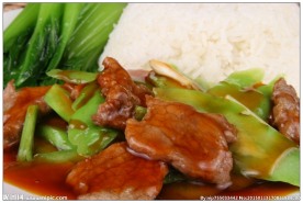 凉瓜牛肉饭