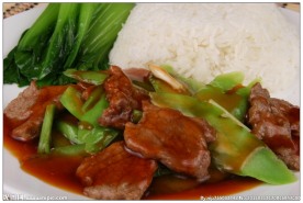 凉瓜牛肉饭