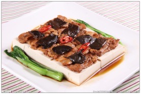 虾皇酱蒸豆腐