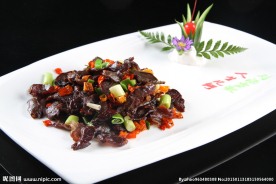 蒜椒炒腊牛肉