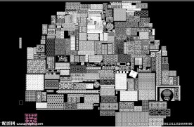 雕花花格花窗角花CAD