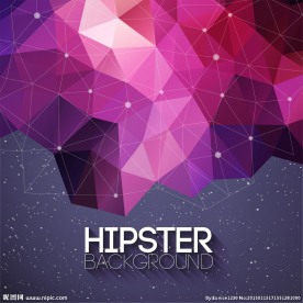 幻彩立体几何图形矢量