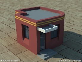 门卫效果图模型