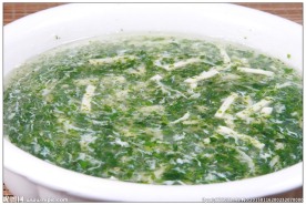 荠菜肉丝豆腐羹