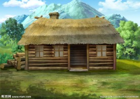 动画木屋场景分层