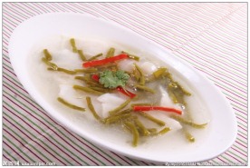 酸缸豆烩鱼片