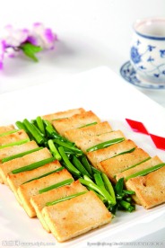 香葱煎豆腐