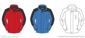 冲锋衣款式设计图