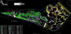 公园广场绿化 公园植物配置图纸