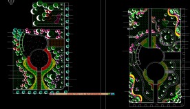 区政府广场南侧绿化设计图
