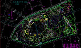 公园广场 某中央公园规划总平面