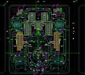 公园广场 政府大院规划图纸