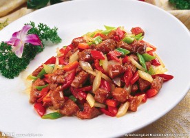 京葱黑椒牛肉粒