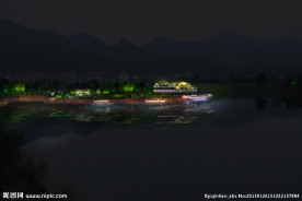 小屋农家场景灯光效果