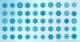 雪花矢量素材